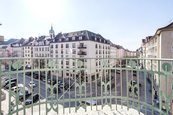 Balkon vor dem Wohnzimmer