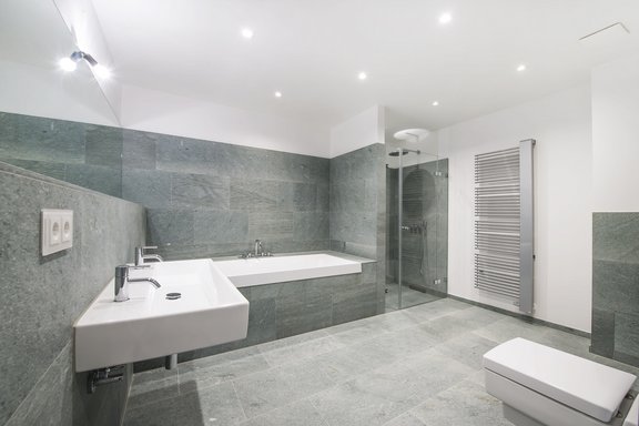 Luxuriously designed master bath