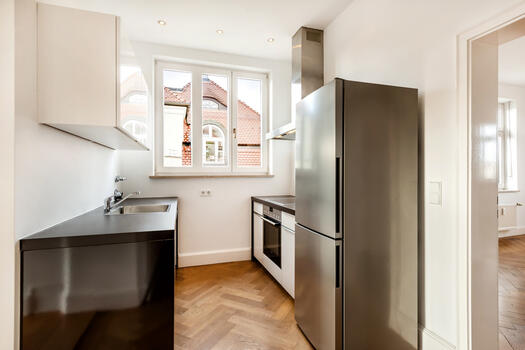 Modern fitted kitchen