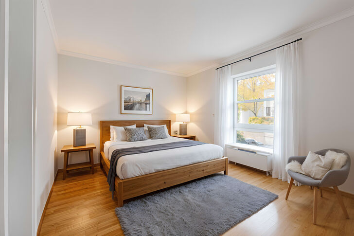 Schlafzimmer zum Garten