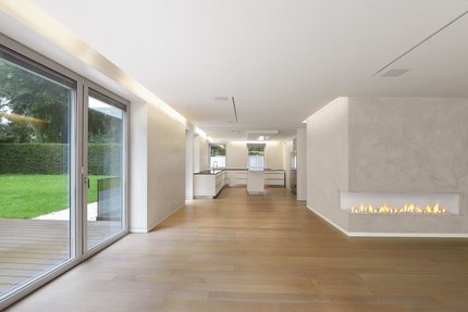 Wohnbereich mit Kamin