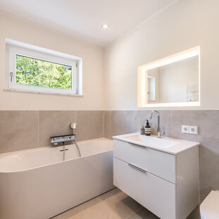 Newly redesigned bathroom