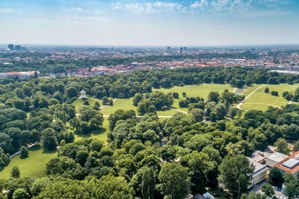 Der Englische Garten prägt das exzellente Umfeld