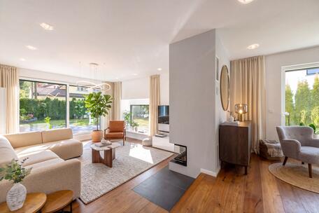 Modernes Einfamilienhaus mit Wärmepumpe, vier Schlafzimmern und sonnigem Garten