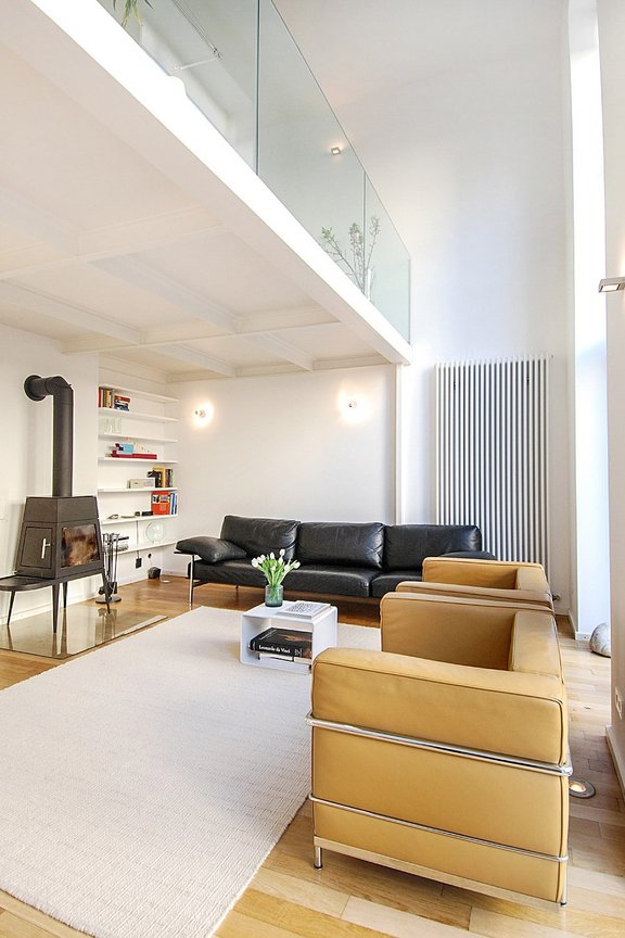 Wohnbereich mit Kamin