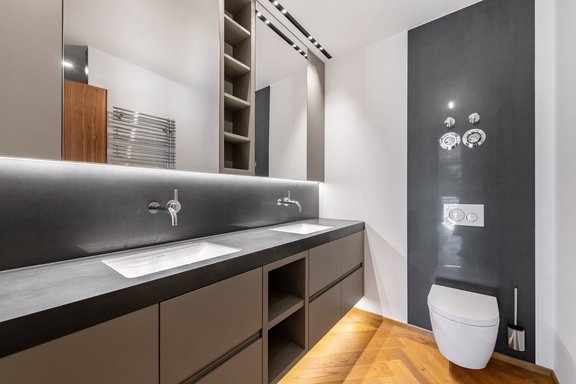 Puristische Badgestaltung