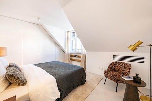 Bedroom with cooling system