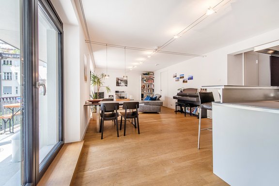 Living and dining area