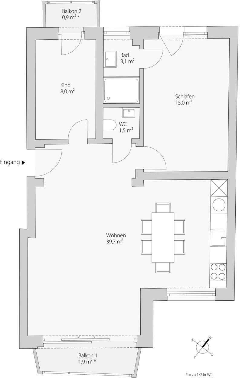 Grundriss 5 OG