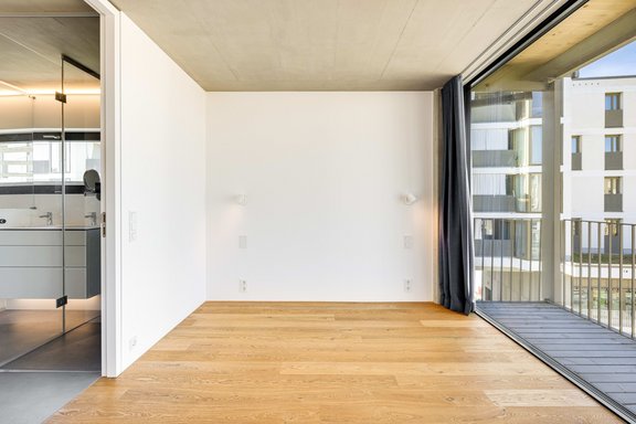 A total of three bedrooms