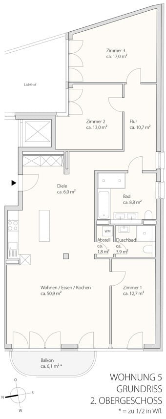 Grundriss Whg 5