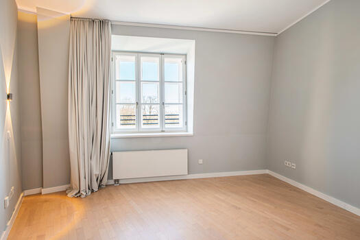 Bedroom with wall lights