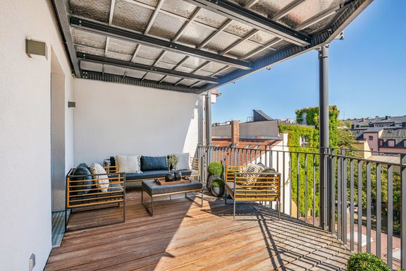 Balkonterrasse mit Weitblick