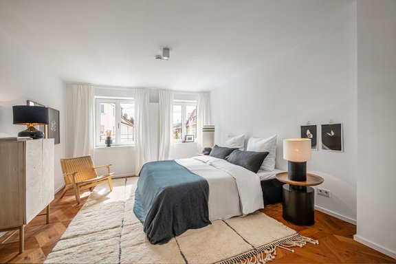 Attraktives Schlafzimmer