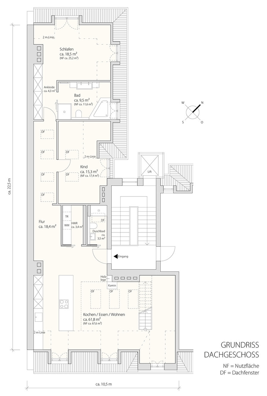 Grundriss Dachgeschoss