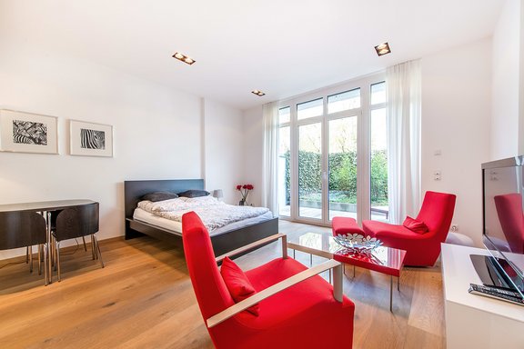 Apartment - Livingbereich mit Terrasse