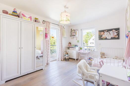 Bright children's room on the upper floor