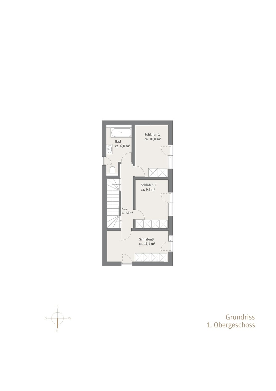 Grundriss 1.Obergeschoss