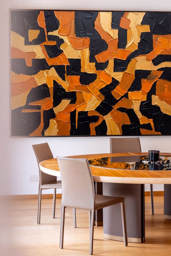Stylish dining area