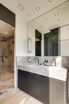 Ideally designed master bathroom