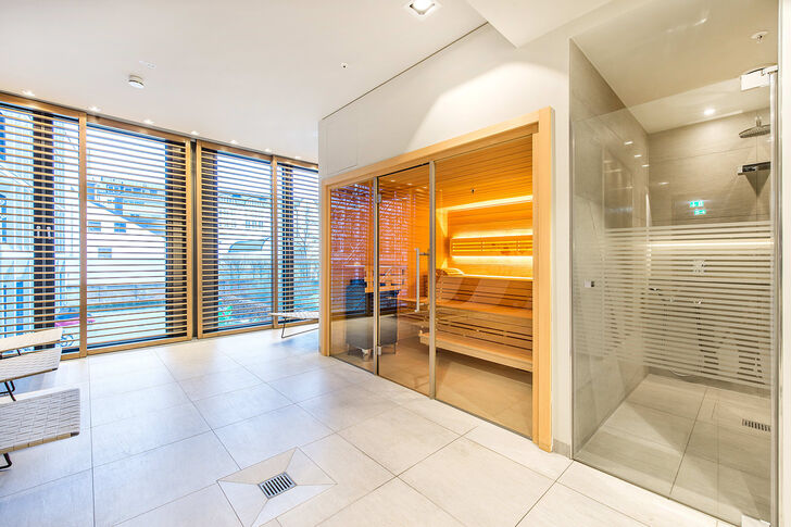 Wellnessbereich mit Sauna
