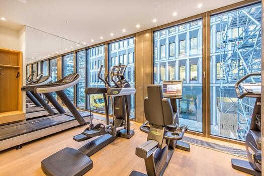 In-house fitness area