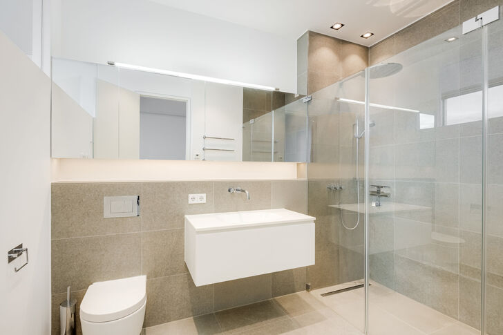 Masterbad mit Rainshower-Dusche
