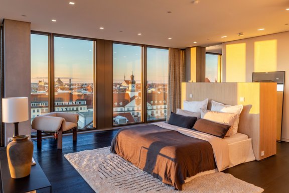 Sunset in the bedroom