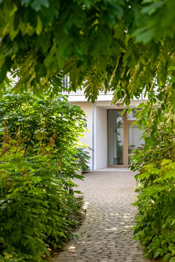 Charming house entrance