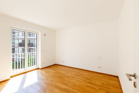 Bedroom in separate apartment