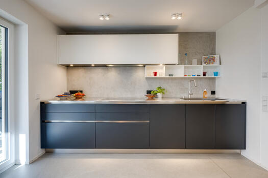 Stylish Boffi eat-in kitchen