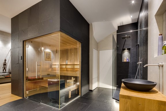 Spa-Bereich mit Tylö-Sauna