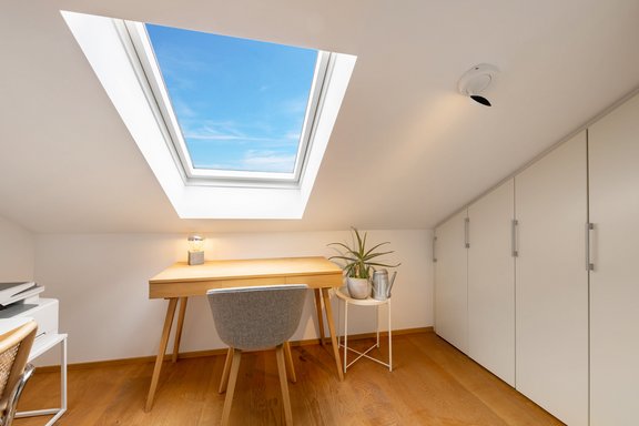Arbeitszimmer im Dachgeschoss