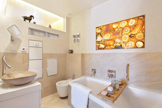 Master bathroom with spa ambience