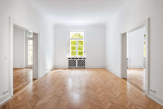 Room structure with wing door