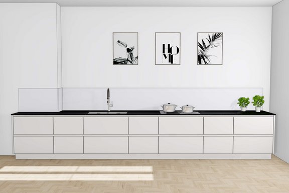 Zeichnung der Küche