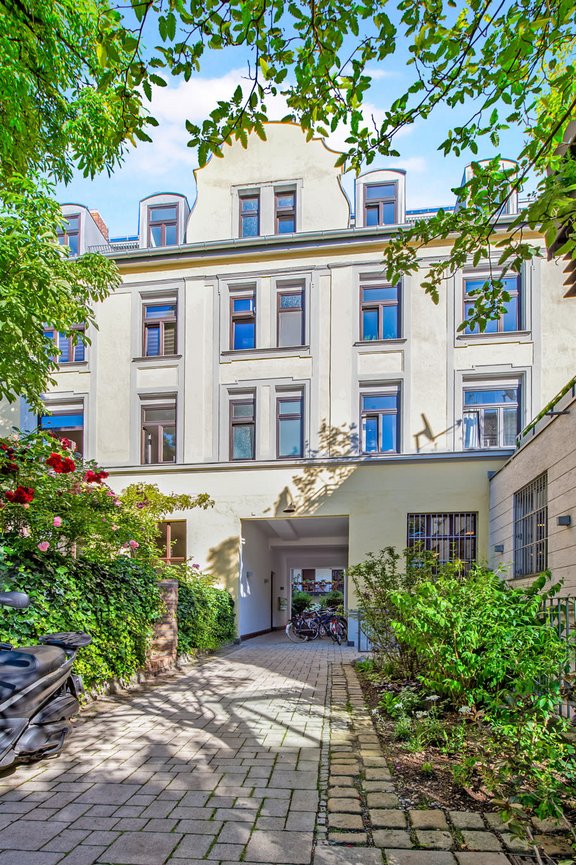 Hausansicht des Rückgebäudes