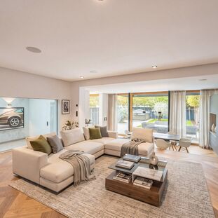 Stimmiges Interiordesign (virtuell möbliert)