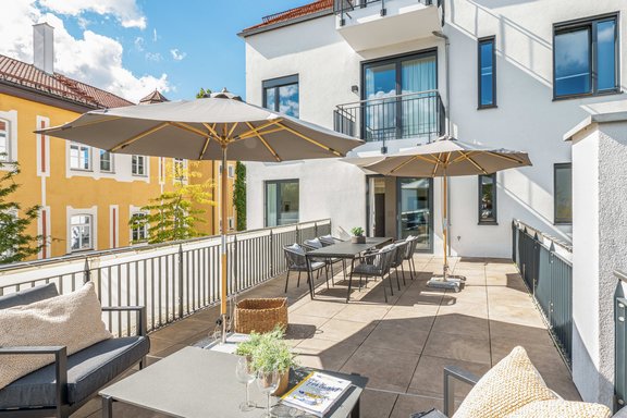 Relaxen auf der Dachterrasse