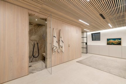 Entspannende Dampfdusche