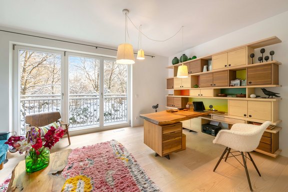 Flexibel nutzbares Arbeitszimmer