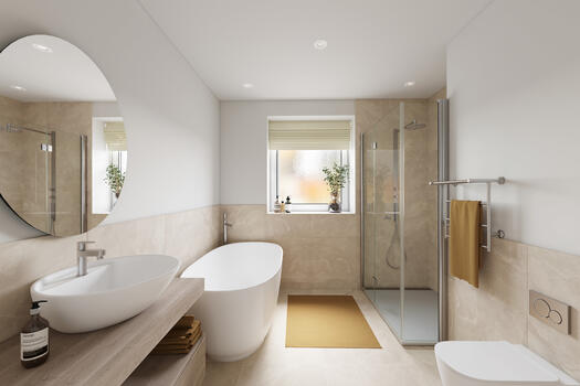 Daylight bathroom (visualized)