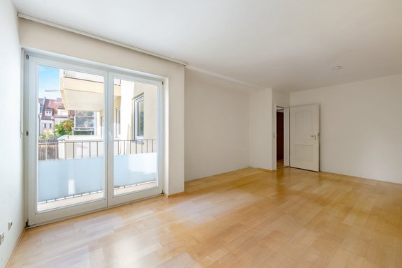 Ruhiges Schlafzimmer zum Hof