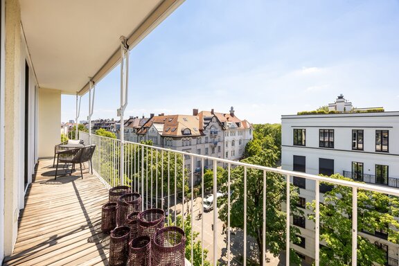 Geschützter Südbalkon