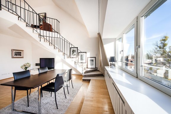 Dining area with access to the sleeping area