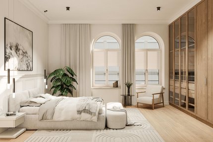 Spacious bedroom (Vis.)