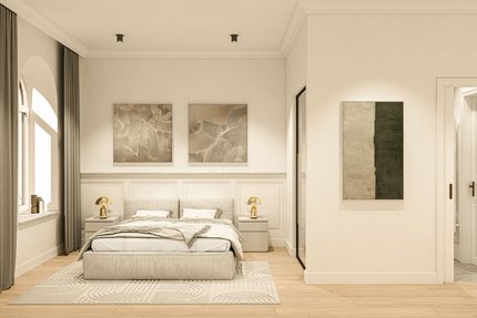 Spacious bedroom (Vis.)