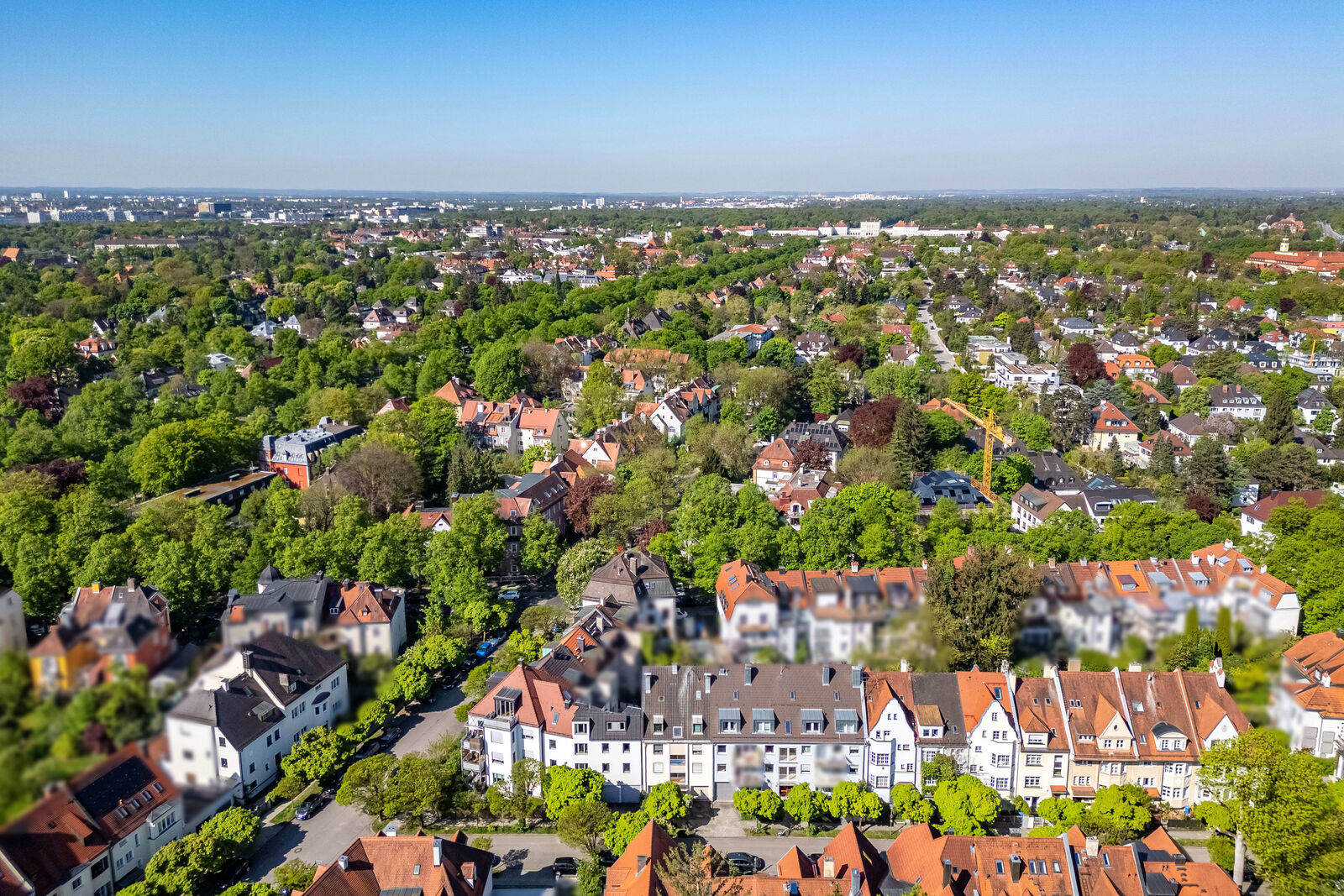 Weitblick über die Villenkolonie Gern
