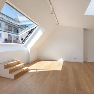 A Light-Filled Attic Studio