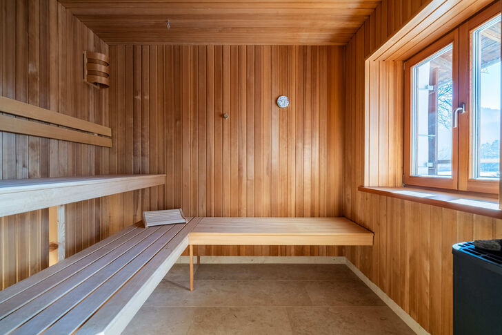 Viel Platz in der Sauna